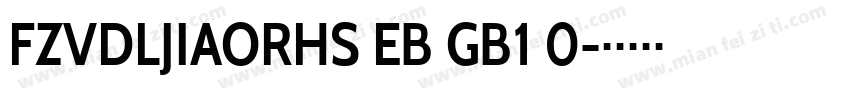 FZVDLJIAORHS EB GB1 0字体转换